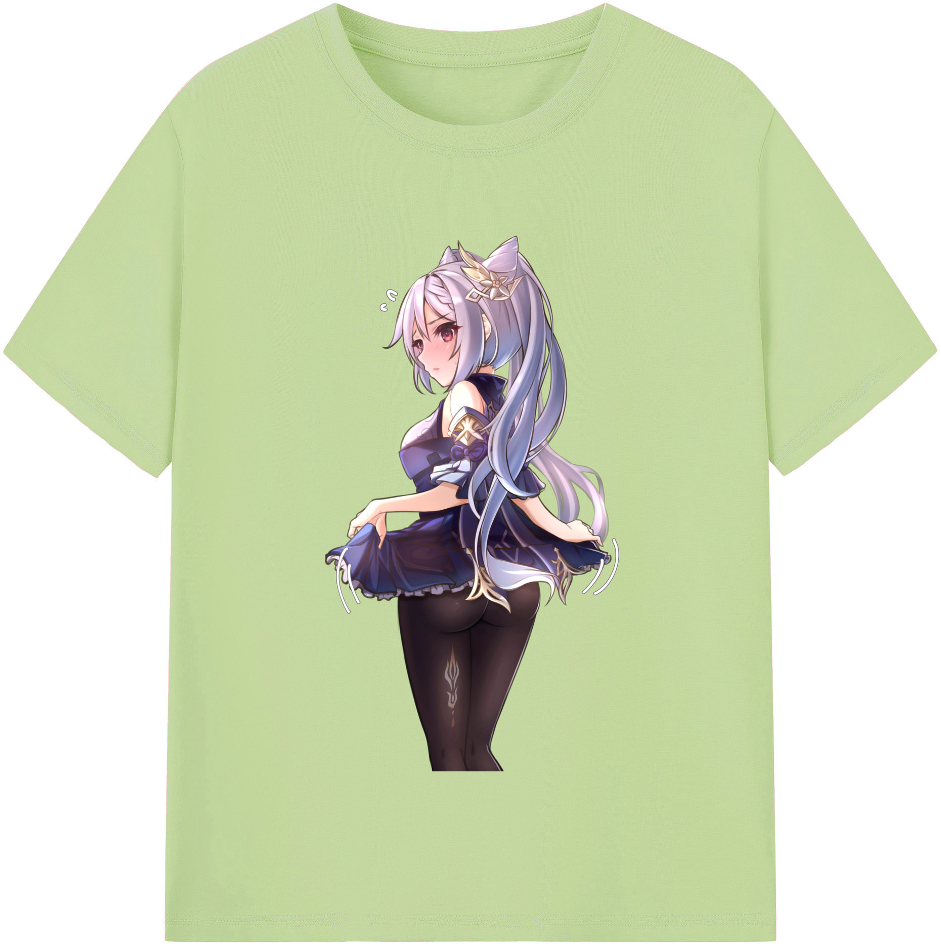 げんし神 刻晴 こくせい genshin Kokusei 綿100％半袖Tシャツ（フロントプリント）